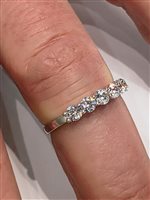 Anello Vidali Gioielli Donna in Oro bianco Zircone ANOR-79-34 - ANOR-79-34